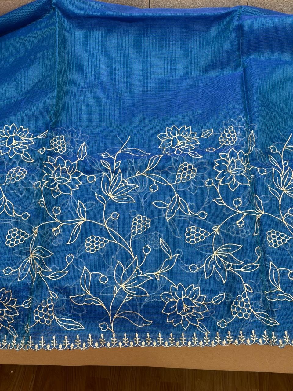 Kota saree Blue - Image 2