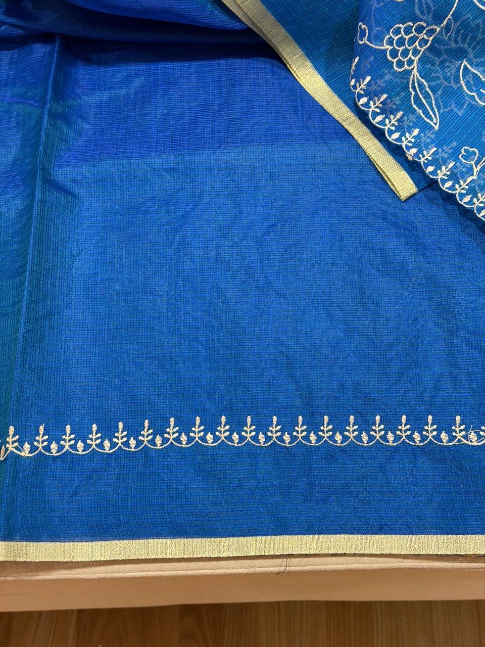 Kota saree Blue - Image 7